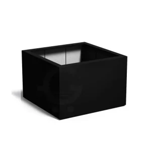 Gereduceerde Prijs Adezz Carrez Plantenbak Polyester Vierkant 120 x 120 x 80 cm Gitzwart