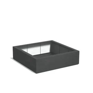 Nieuw Adezz Carrez Plantenbak Polyester Vierkant 120 x 120 x 40 cm Antracietgrijs