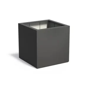 Adezz Carrez Plantenbak Polyester Vierkant 100 x 100 x 100 cm Zwartgrijs Nu Kopen