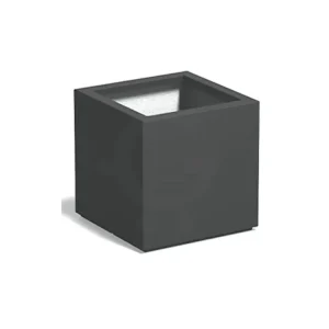 Adezz Carrez Plantenbak Polyester Vierkant 100 x 100 x 100 cm Antracietgrijs Favoriet