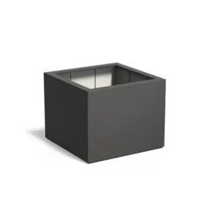 Flitsaanbieding Adezz Carrez Plantenbak Polyester Vierkant 100 x 100 x 80 cm Zwartgrijs