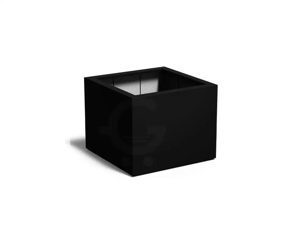 Superprijs Adezz Carrez Plantenbak Polyester Vierkant 100 x 100 x 80 cm Gitzwart