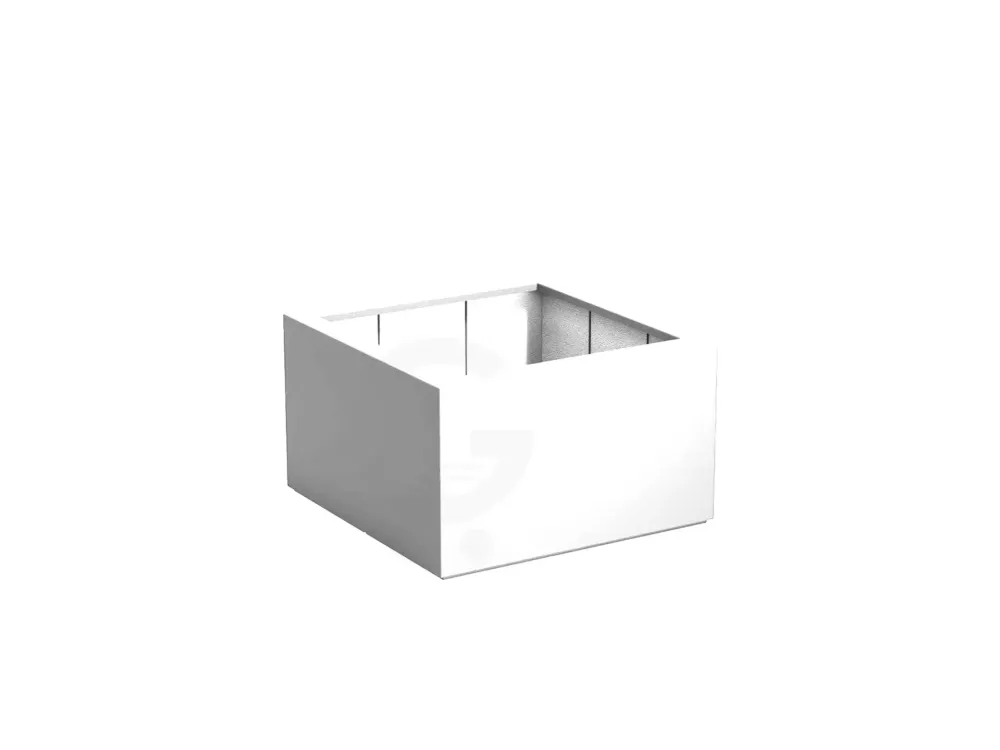 Koop Vandaag Adezz Carrez Plantenbak Polyester Vierkant 100 x 100 x 60 cm Verkeerswit
