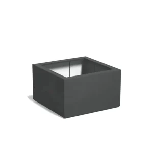 Weekendaanbieding Adezz Carrez Plantenbak Polyester Vierkant 100 x 100 x 60 cm Antracietgrijs