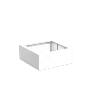 Adezz Carrez Plantenbak Polyester Vierkant 100 x 100 x 40 cm Verkeerswit Meest Verkocht