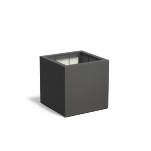 Adezz Carrez Plantenbak Polyester Vierkant 80 x 80 x 80 cm Zwartgrijs Flitsaanbieding