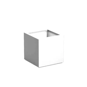 Nu Kopen Adezz Carrez Plantenbak Polyester Vierkant 80 x 80 x 80 cm Verkeerswit