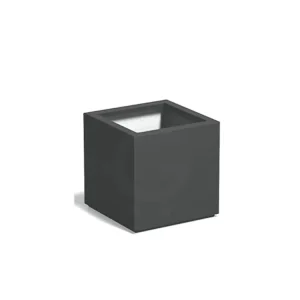 Express Levering Adezz Carrez Plantenbak Polyester Vierkant 80 x 80 x 80 cm Antracietgrijs