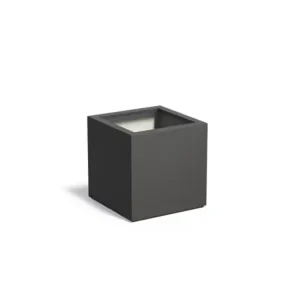 Flitsaanbieding Adezz Carrez Plantenbak Polyester Vierkant 70 x 70 x 70 cm Zwartgrijs