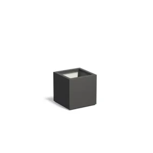 Adezz Carrez Plantenbak Polyester Vierkant 50 x 50 x 50 cm Zwartgrijs Direct Verzonden