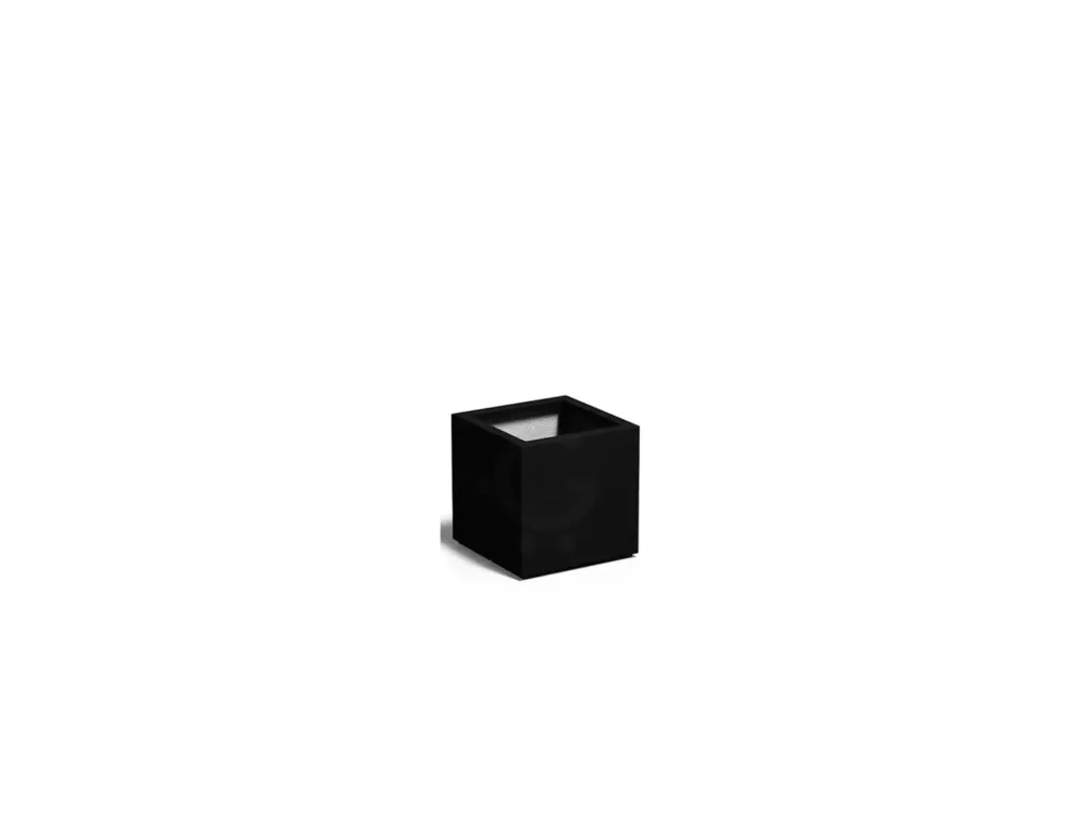 Adezz Carrez Plantenbak Polyester Vierkant 40 x 40 x 40 cm Gitzwart Laatste Versie