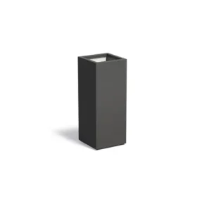 Adezz Carrez Plantenbak Polyester Vierkant 40 x 40 x 100 cm Zwartgrijs Alleen Vandaag