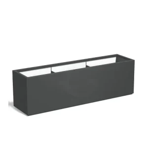 Adezz Carrez Plantenbak Polyester Rechthoek 200 x 50 x 60 cm Antracietgrijs Gratis Retour