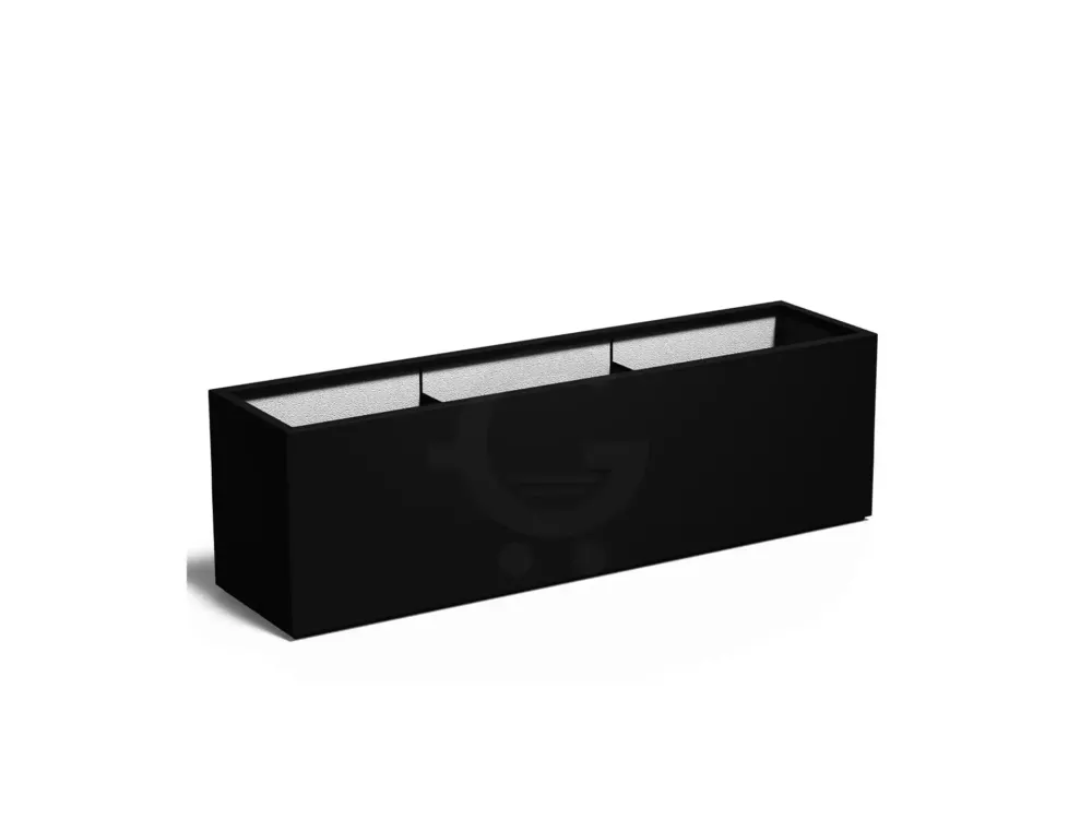 Direct Beschikbaar Adezz Carrez Plantenbak Polyester Rechthoek 200 x 50 x 60 cm Gitzwart