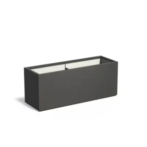 Snelle Levering Adezz Carrez Plantenbak Polyester Rechthoek 150 x 50 x 60 cm Zwartgrijs