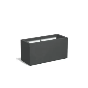 Hoge Kwaliteit Adezz Carrez Plantenbak Polyester Rechthoek 120 x 50 x 60 cm Antracietgrijs