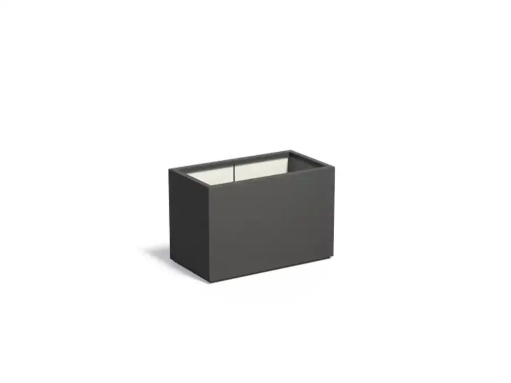 Uitverkoop Adezz Carrez Plantenbak Polyester Rechthoek 90 x 50 x 60 cm Zwartgrijs