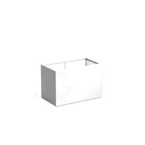 Gecertificeerd Adezz Carrez Plantenbak Polyester Rechthoek 90 x 50 x 60 cm Verkeerswit