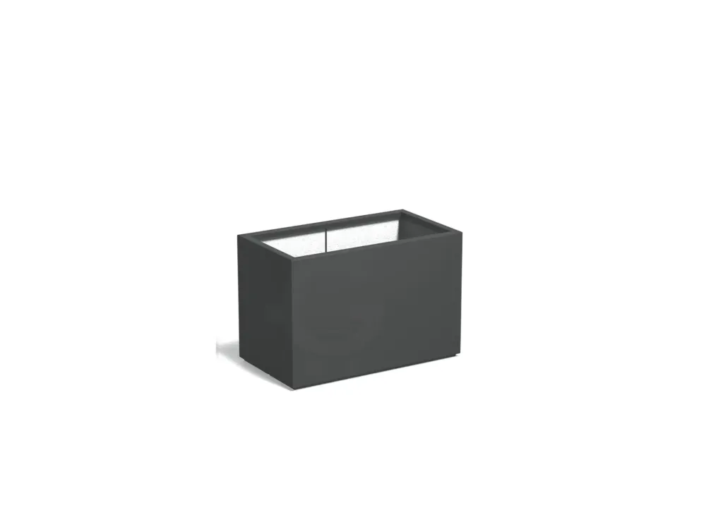 Adezz Carrez Plantenbak Polyester Rechthoek 90 x 50 x 60 cm Antracietgrijs Favoriet