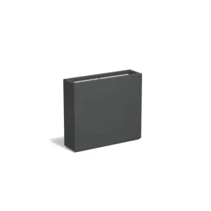 Koop Online Adezz Carrez Plantenbak Polyester Rechthoek 90 x 25 x 80 cm Antracietgrijs