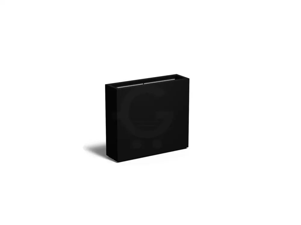 Snelle Levering Adezz Carrez Plantenbak Polyester Rechthoek 90 x 25 x 80 cm Gitzwart