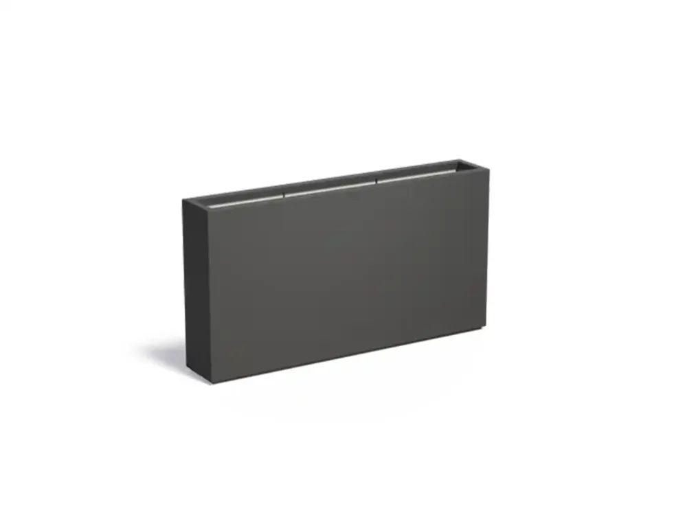 Meest Verkocht Adezz Carrez Plantenbak Polyester Rechthoek 150 x 25 x 80 cm Zwartgrijs