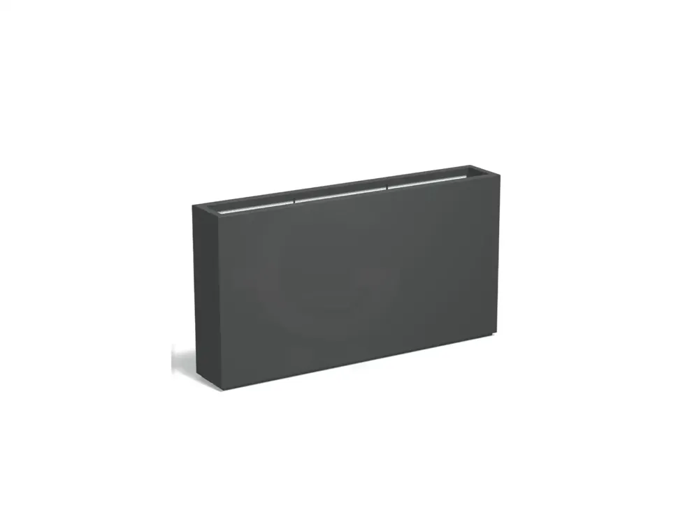 Nieuw Adezz Carrez Plantenbak Polyester Rechthoek 150 x 25 x 80 cm Antracietgrijs