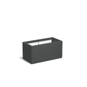 Must-Have Adezz Carrez Plantenbak Polyester Rechthoek 100 x 50 x 50 cm Antracietgrijs