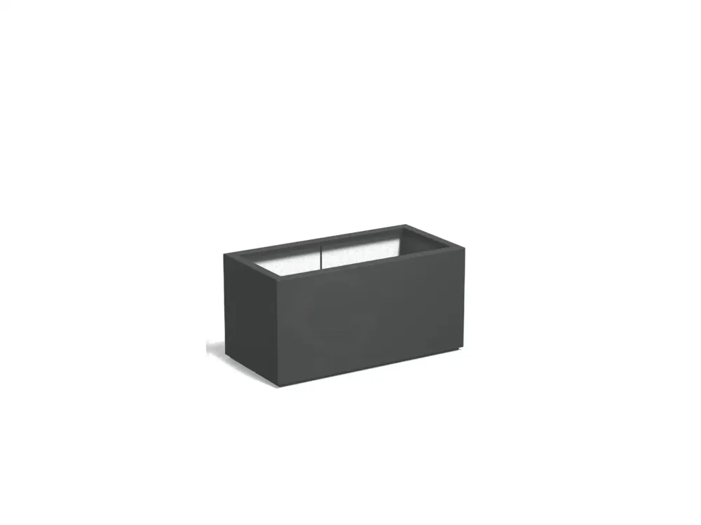 Must-Have Adezz Carrez Plantenbak Polyester Rechthoek 100 x 50 x 50 cm Antracietgrijs