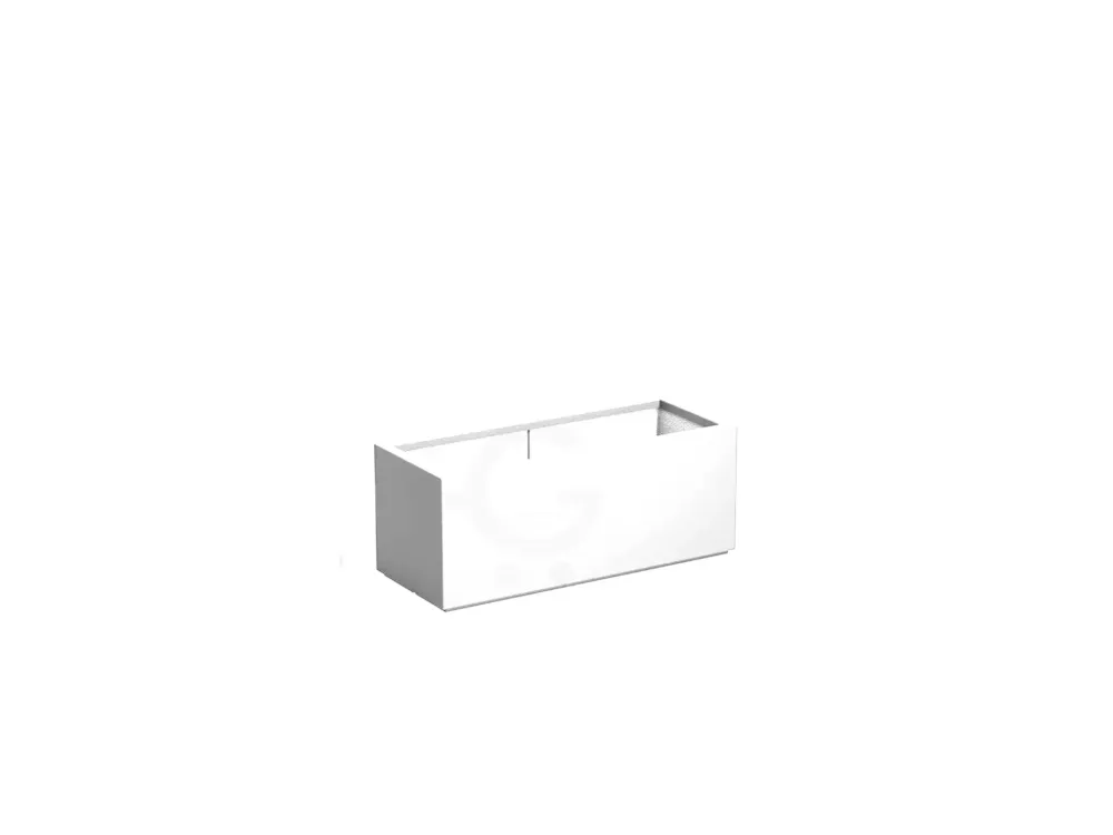 Laatste Kans Adezz Carrez Plantenbak Polyester Rechthoek 100 x 40 x 40 cm Verkeerswit
