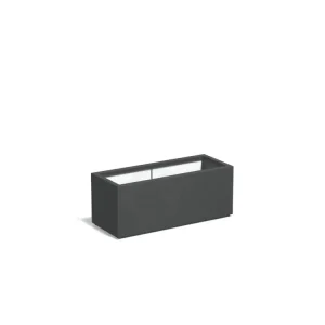 Koopje Adezz Carrez Plantenbak Polyester Rechthoek 100 x 40 x 40 cm Antracietgrijs