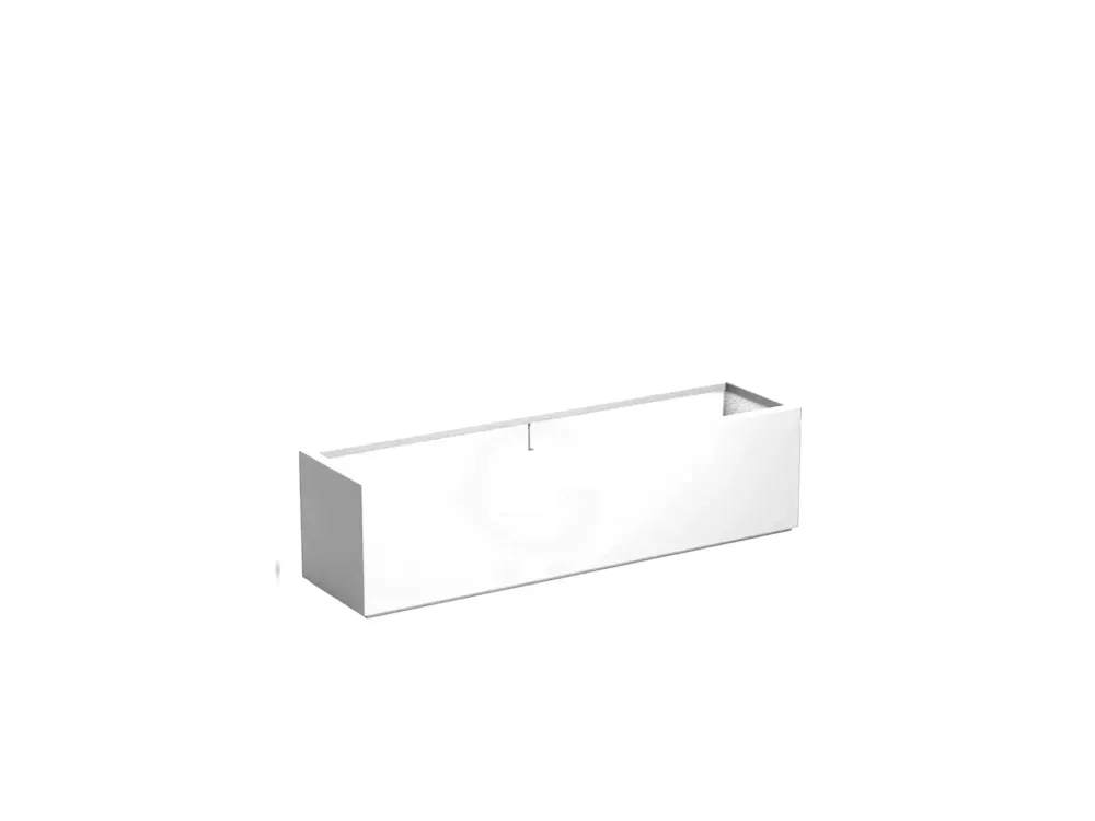 Betaalbaar Adezz Carrez Plantenbak Polyester Rechthoek 150 x 40 x 40 cm Verkeerswit