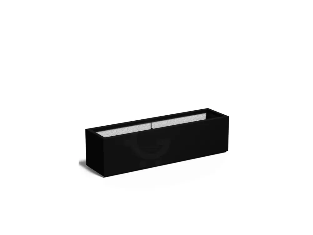 Adezz Carrez Plantenbak Polyester Rechthoek 150 x 40 x 40 cm Gitzwart Populair