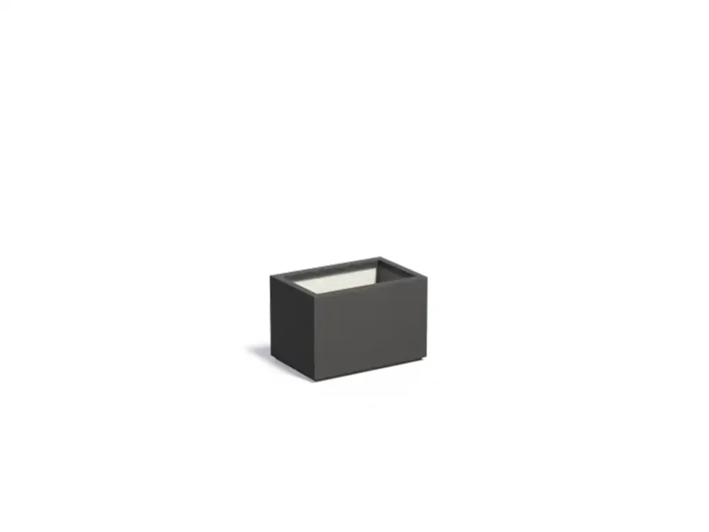 Favoriet Adezz Carrez Plantenbak Polyester Rechthoek 60 x 40 x 40 cm Zwartgrijs