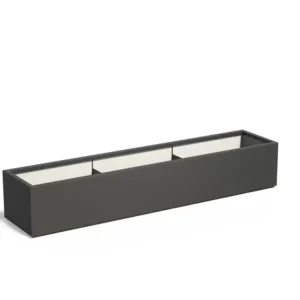 Must-Have Adezz Carrez Plantenbak Polyester Rechthoek 230 x 50 x 40 cm Zwartgrijs