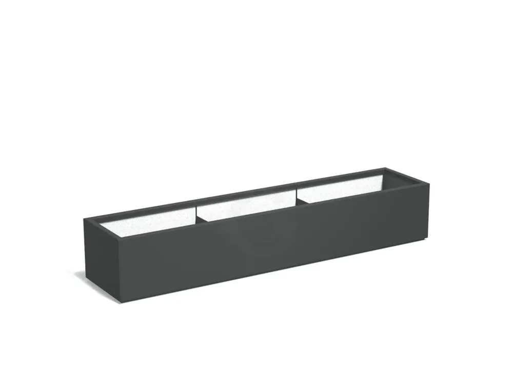 Koop Vandaag Adezz Carrez Plantenbak Polyester Rechthoek 230 x 50 x 40 cm Antracietgrijs