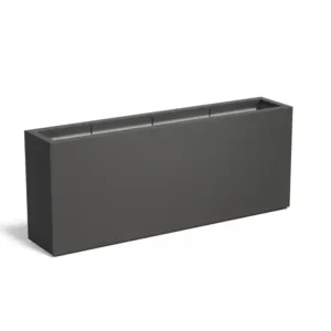 Adezz Carrez Plantenbak Polyester Rechthoek 200 x 40 x 80 cm Zwartgrijs Dagaanbieding