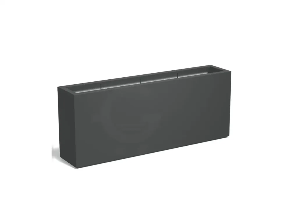 Gratis Retour Adezz Carrez Plantenbak Polyester Rechthoek 200 x 40 x 80 cm Antracietgrijs