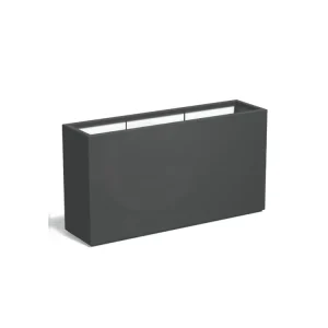 Adezz Carrez Plantenbak Polyester Rechthoek 150 x 40 x 80 cm Antracietgrijs Korting