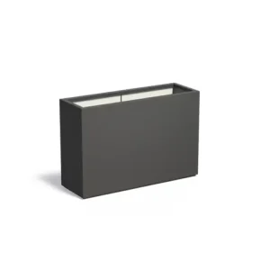 Adezz Carrez Plantenbak Polyester Rechthoek 120 x 40 x 80 cm Zwartgrijs Voordeelprijs