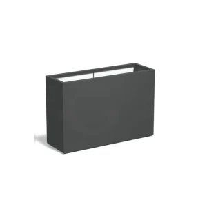 Adezz Carrez Plantenbak Polyester Rechthoek 120 x 40 x 80 cm Antracietgrijs Gecertificeerd