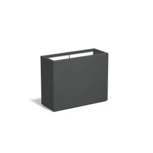 Adezz Carrez Plantenbak Polyester Rechthoek 100 x 40 x 80 cm Antracietgrijs Must-Have