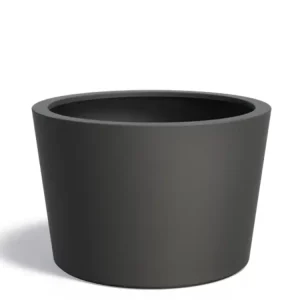 Dagaanbieding Adezz Conic Plantenbak Polyester Rond Schuin 120 x 120 x 80 cm Zwartgrijs