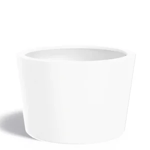 Beste Prijs Adezz Conic Plantenbak Polyester Rond Schuin 120 x 120 x 80 cm Verkeerswit