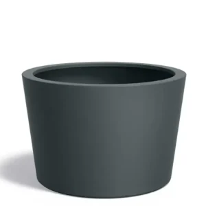 Flitsaanbieding Adezz Conic Plantenbak Polyester Rond Schuin 120 x 120 x 80 cm Antracietgrijs