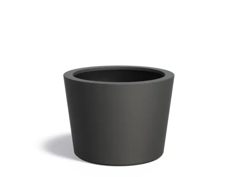 Adezz Conic Plantenbak Polyester Rond Schuin 95 x 95 x 70 cm Zwartgrijs Seizoensaanbieding