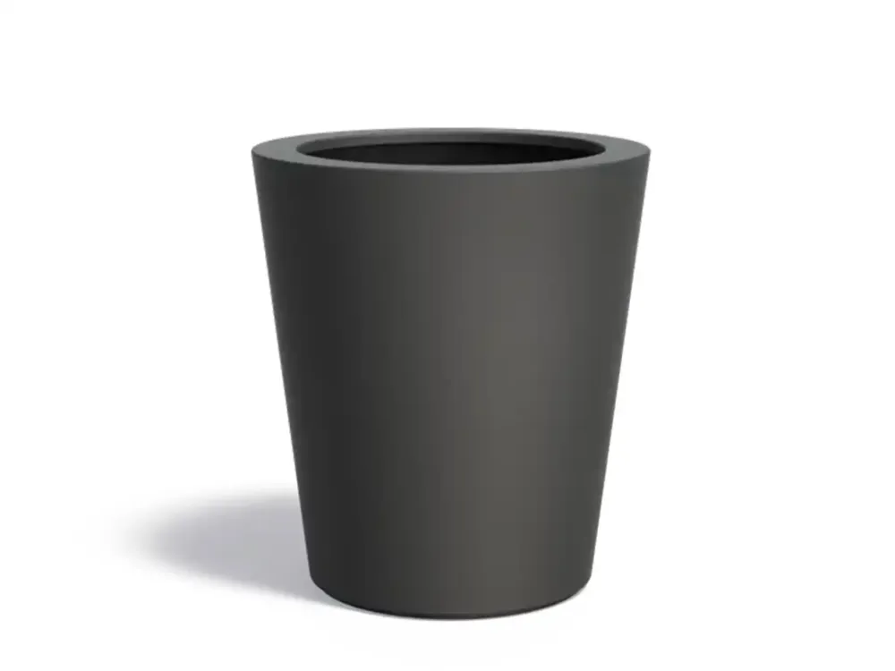 Adezz Conic Plantenbak Polyester Rond Schuin 89 x 89 x 100 cm Zwartgrijs Beperkt Aanbod