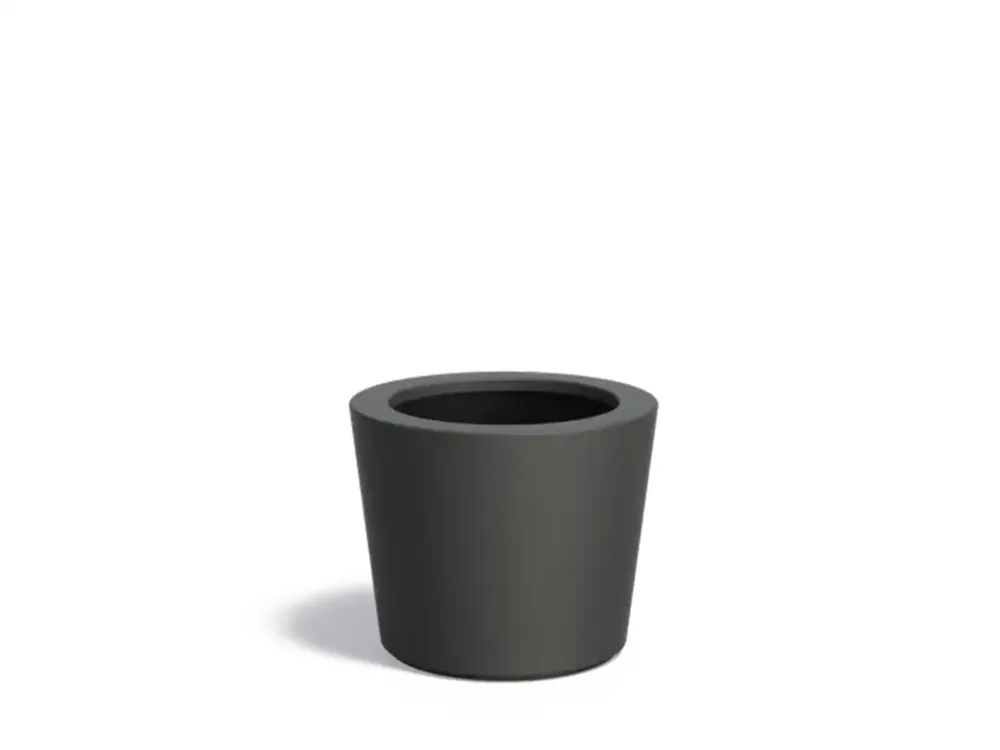 Dagaanbieding Adezz Conic Plantenbak Polyester Rond Schuin 63 x 63 x 52 cm Zwartgrijs