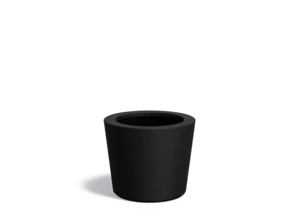Superprijs Adezz Conic Plantenbak Polyester Rond Schuin 63 x 63 x 52 cm Gitzwart