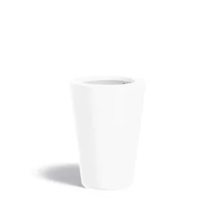 Adezz Conic Plantenbak Polyester Rond Schuin 55 x 55 x 76 cm Verkeerswit Veilige Betaling
